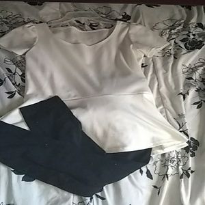 Cute blouse and leggings